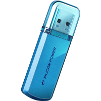 USB флеш накопитель Silicon Power 64GB Helios 101 Blue USB 2.0 (SP064GBUF2101V1B) изображение 2