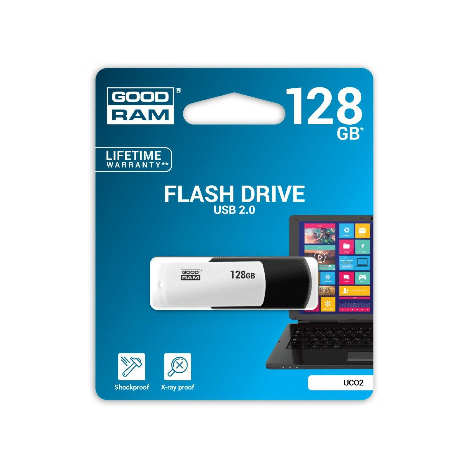 USB флеш накопитель Goodram 32GB UCO2 (Colour Mix) Black/White USB 2.0 (UCO2-0320KWR11) изображение 3