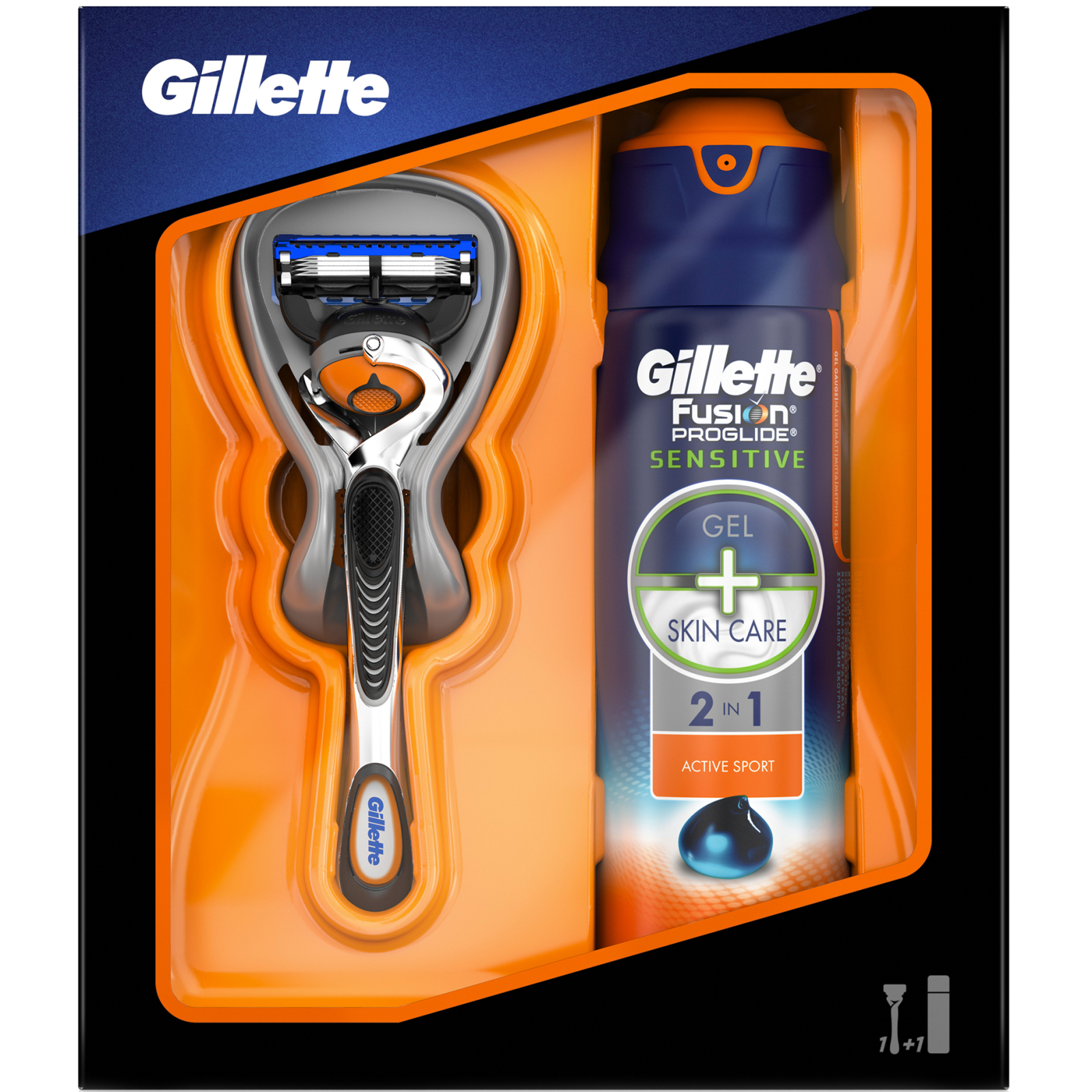 Набор для бритья Gillette Бритва Fusion ProGlide Flexball+Гель для бритья Sport 170 мл (7702018423453)
