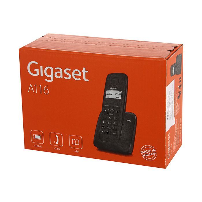 Телефон DECT Gigaset A116 Black (S30852H2801S301) изображение 8
