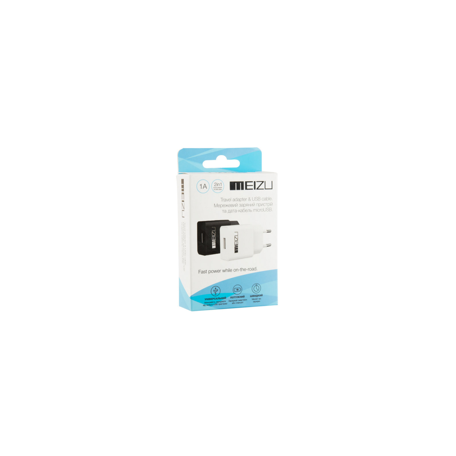 Зарядний пристрій Meizu 1*USB 1.0А + cable MicroUSB Black (46892) зображення 5