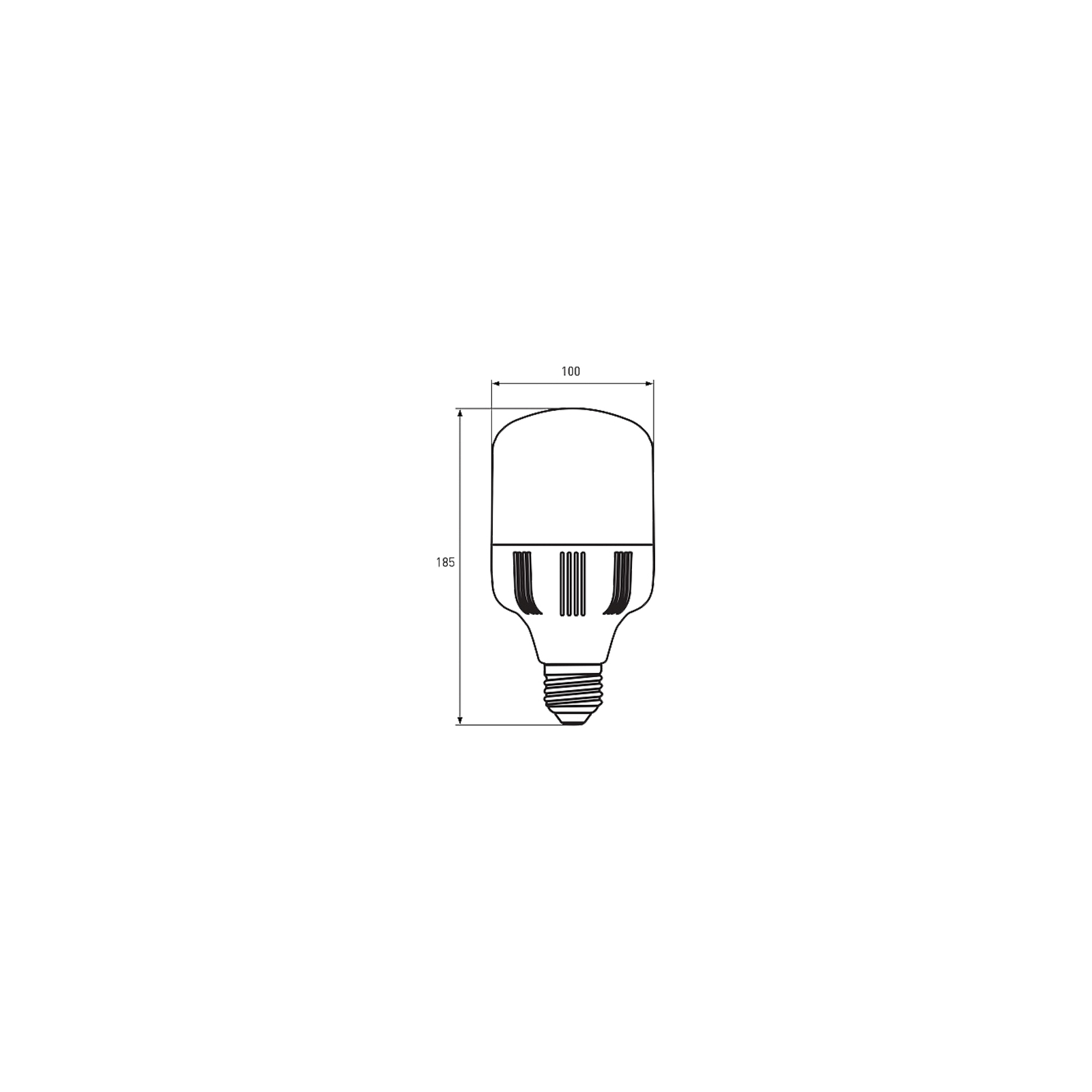 Лампочка Eurolamp E27 (LED-HP-30276) зображення 3