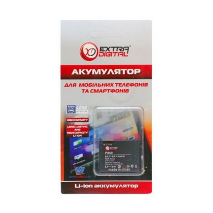Аккумуляторная батарея Extradigital HTC Polaris 100 (1100 mAh) (DV00DV6089) изображение 3
