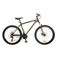 Велосипед Optimabikes 27.5" GRAVITY 2018 AM 14G DD рама-19" Al серый с оранжевым (OPS-OP-27.5-023)