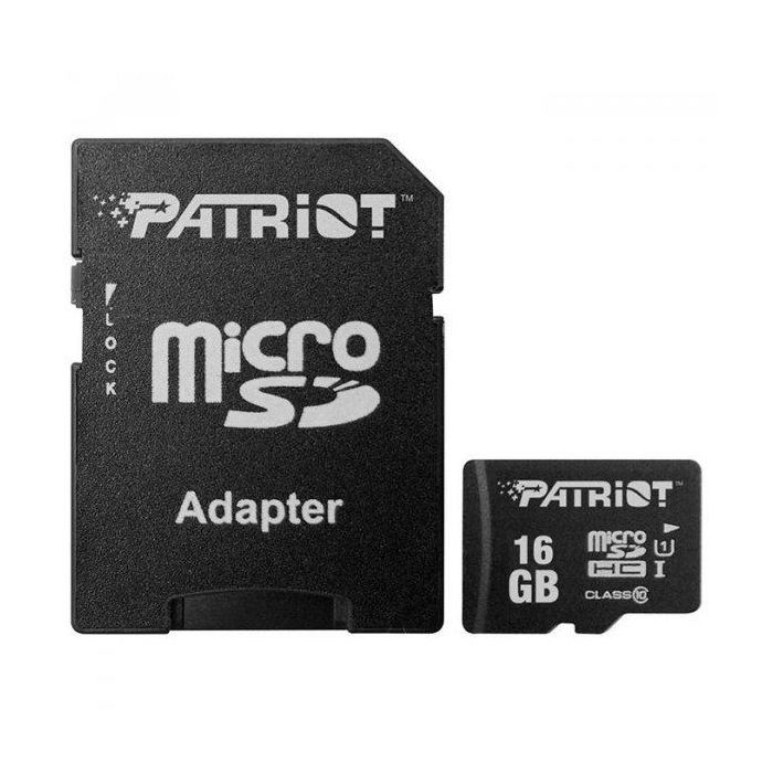 Карта пам'яті Patriot 16GB microSD class10 UHS-I (PSF16GMCSDHC10)