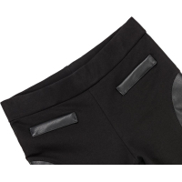 Лосины детские Lovetti с кожаными вставками (5181-122G-black) изображение 3