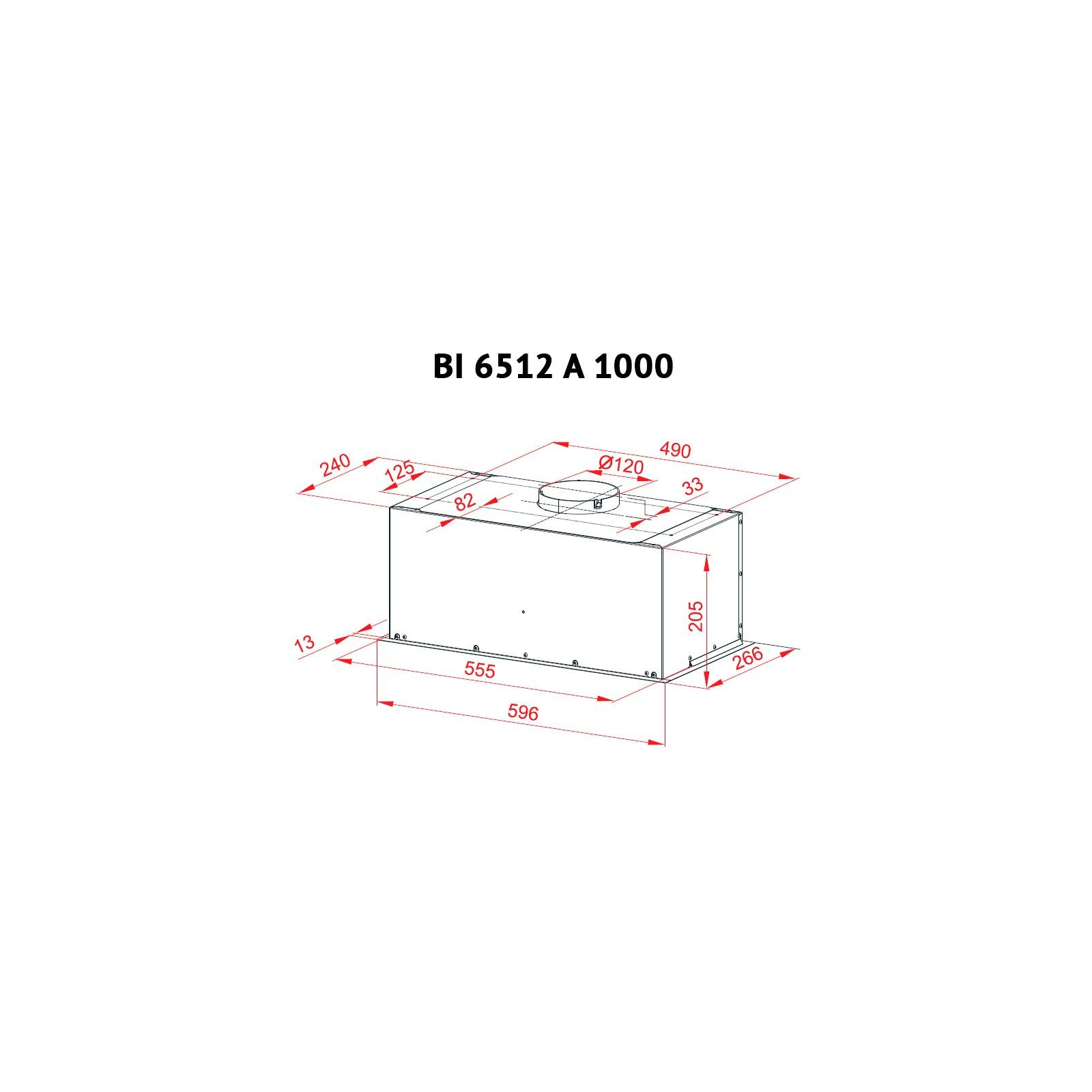 Вытяжка кухонная Perfelli BI 6512 A 1000 DARK IV LED изображение 6