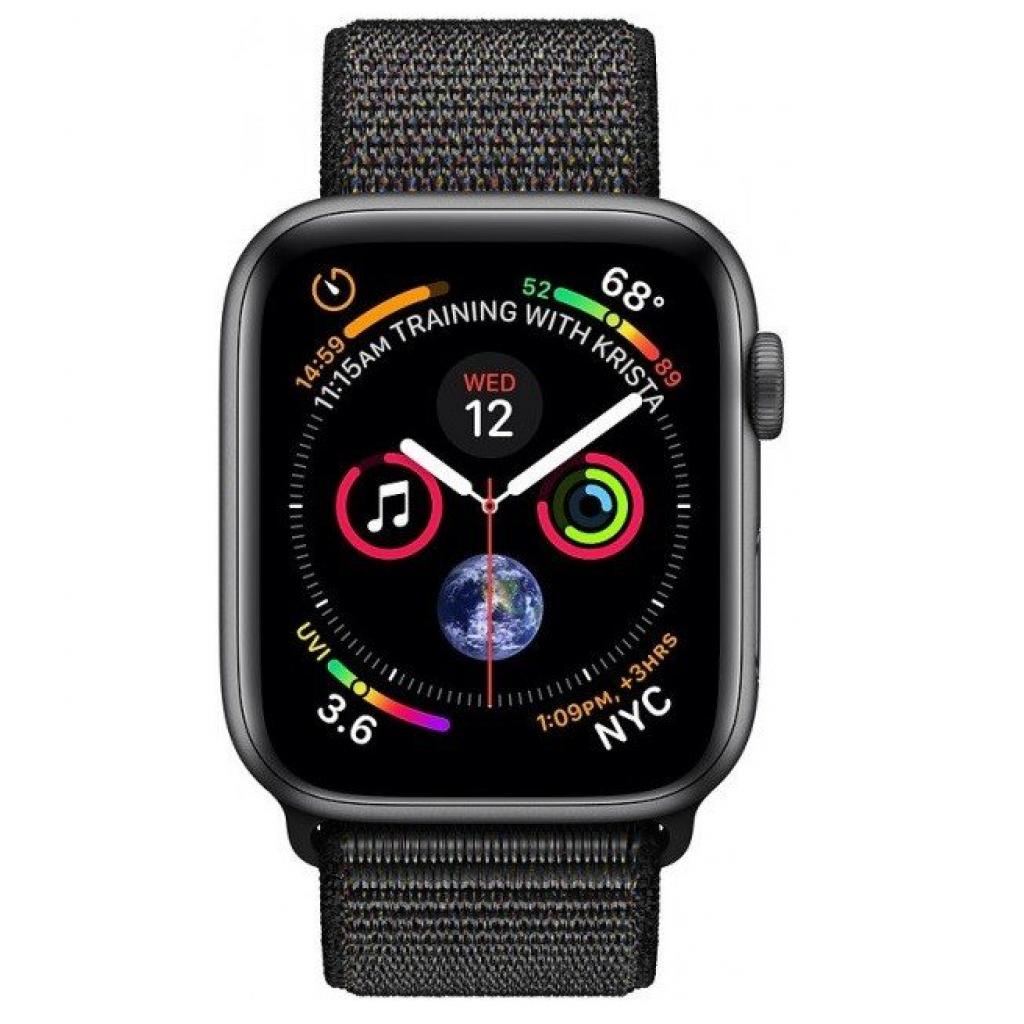 Смарт-годинник Apple Watch Series 4 GPS, 44mm Space Grey Aluminium Case with Blac (MU6E2UA/A) зображення 2