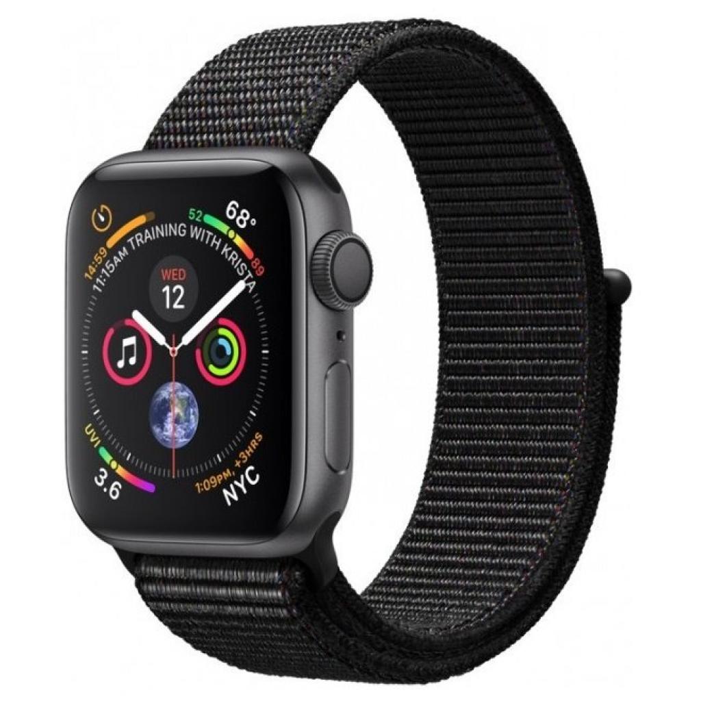 Смарт-годинник Apple Watch Series 4 GPS, 44mm Space Grey Aluminium Case with Blac (MU6E2UA/A)