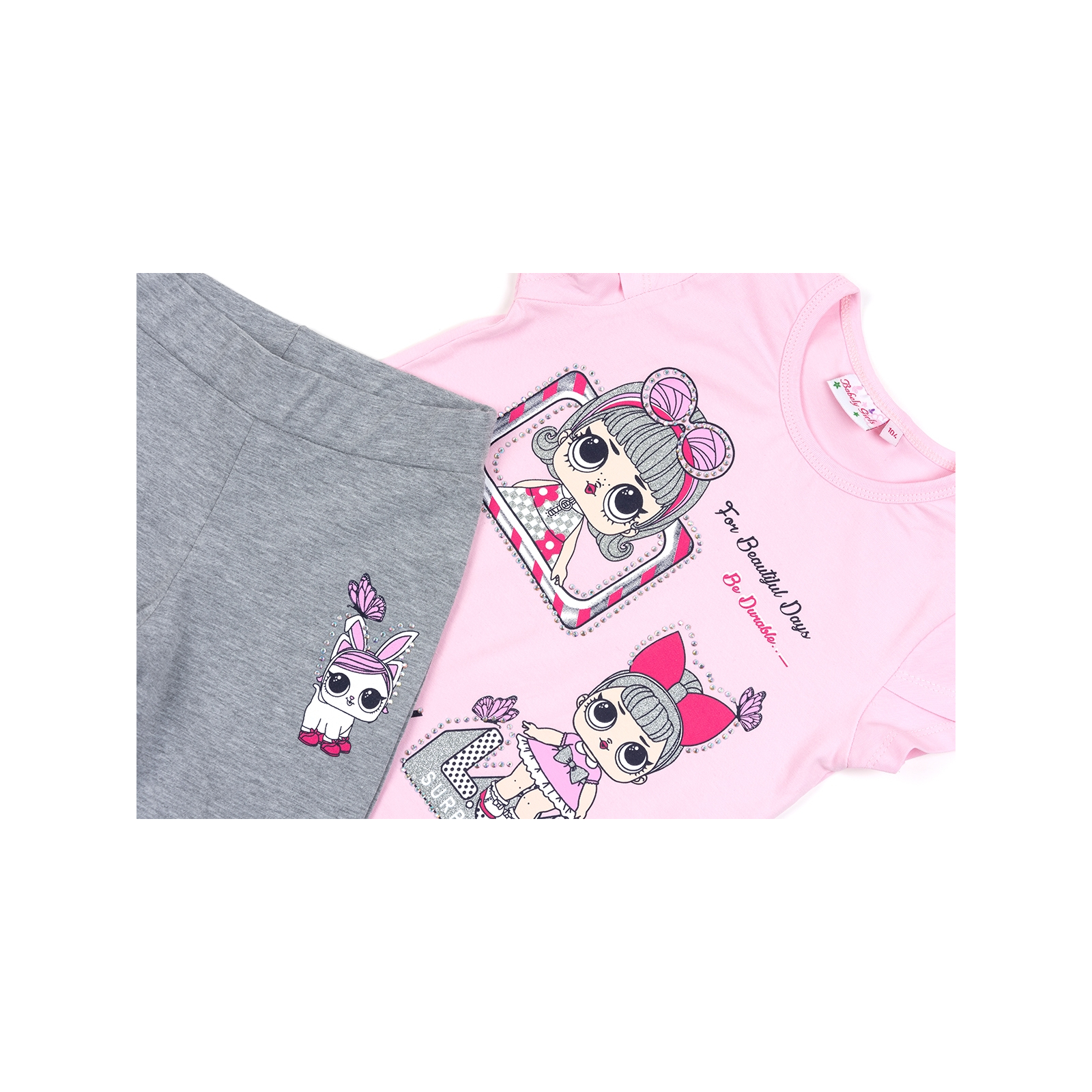 Набір дитячого одягу Breeze з лялькою (11858-104G-pink) зображення 3