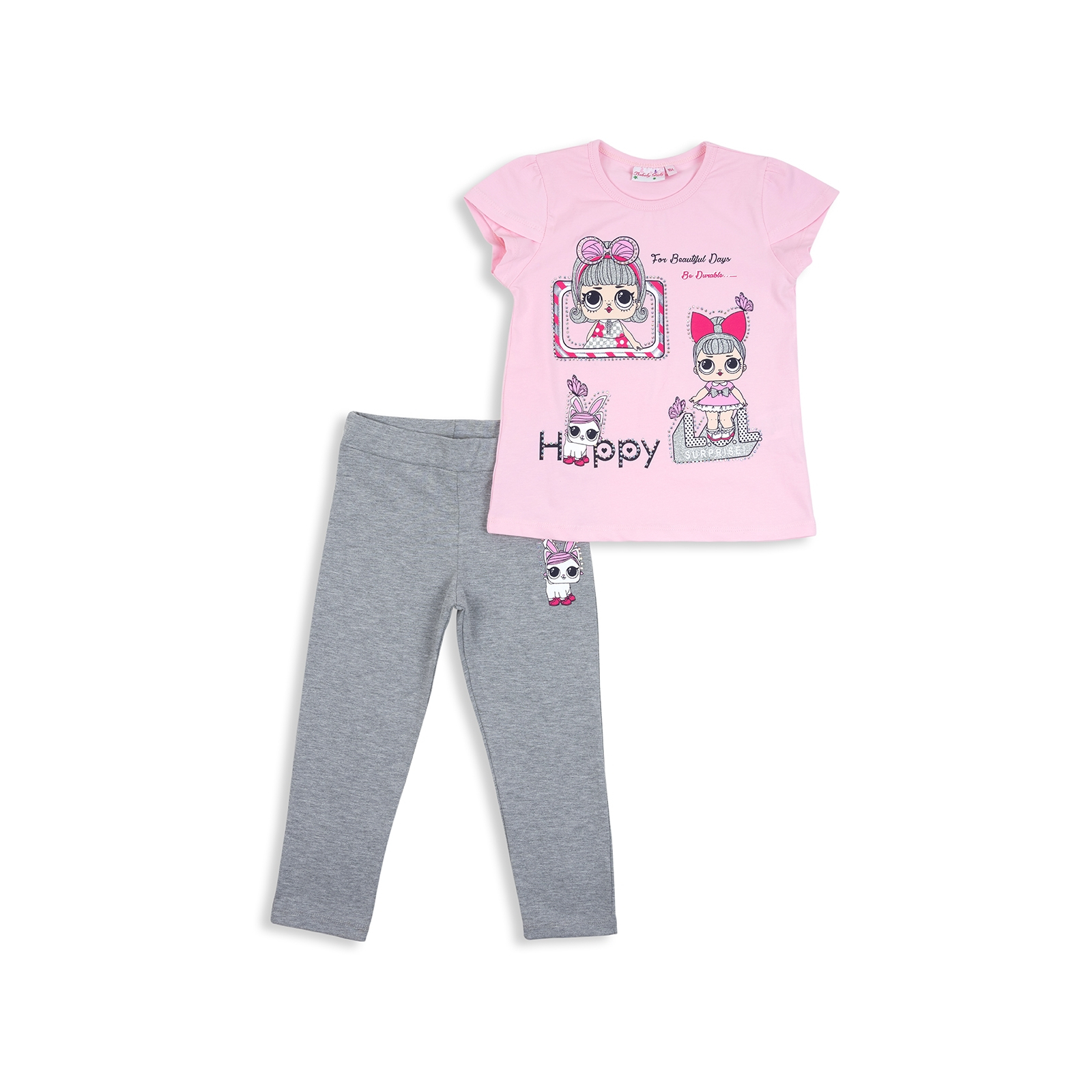 Набір дитячого одягу Breeze з лялькою (11858-104G-pink)