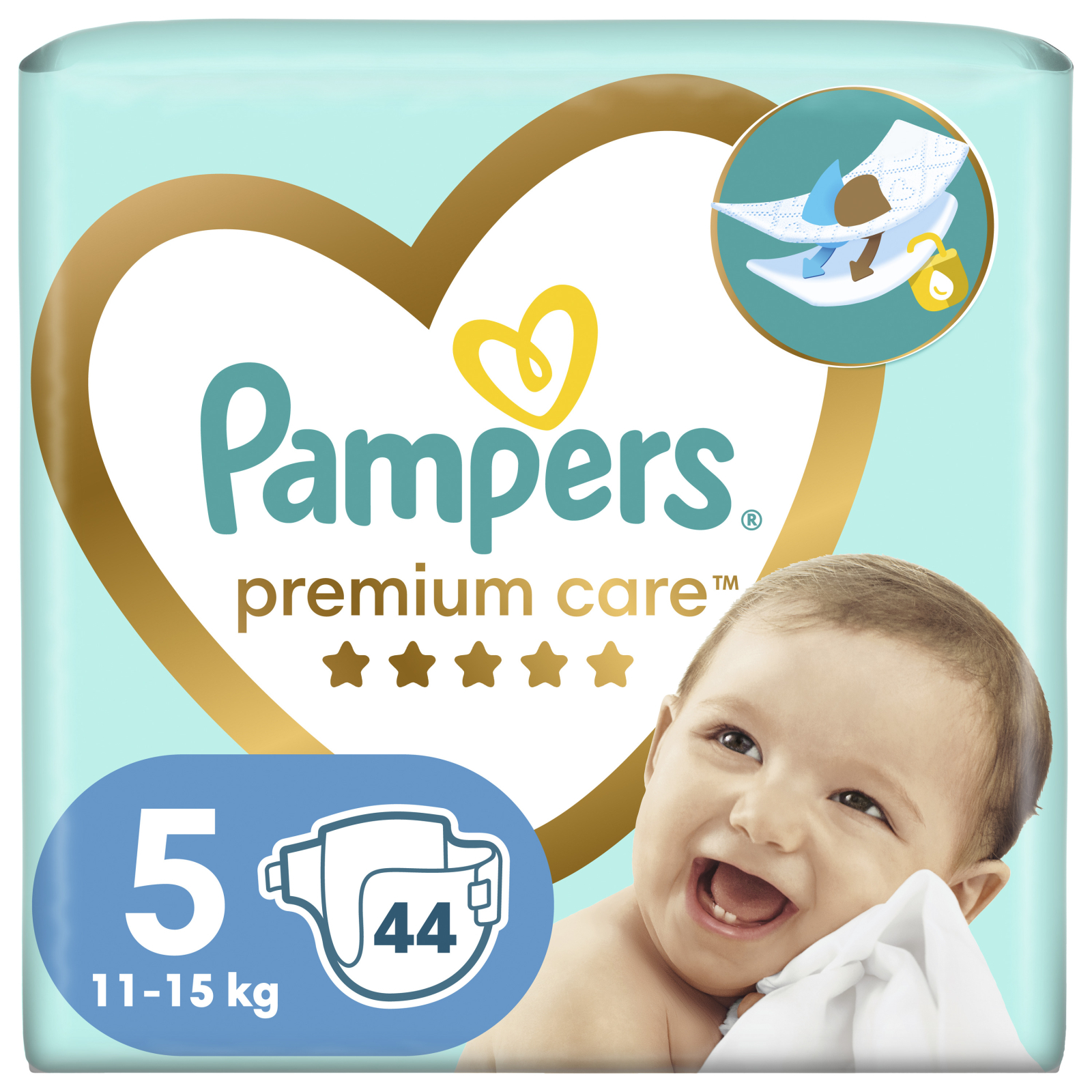 Підгузки Pampers Premium Care Junior Розмір 5 (11-16 кг) 58 шт (8001841104997)