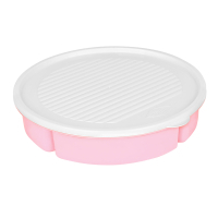 Пищевой контейнер Bager 5 отделений по 400 мл White/Pink (BG-394 P)