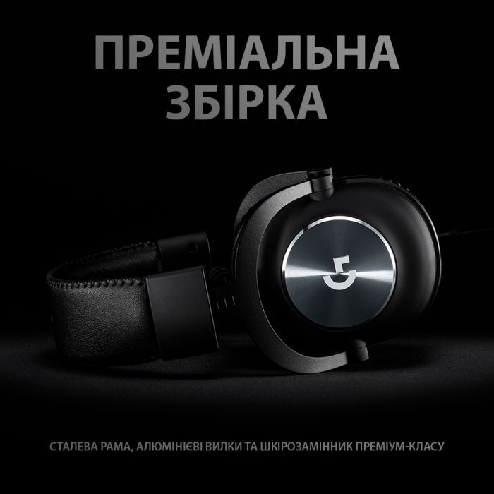 Навушники Logitech G PRO X Gaming Headset Black (981-000818) зображення 4