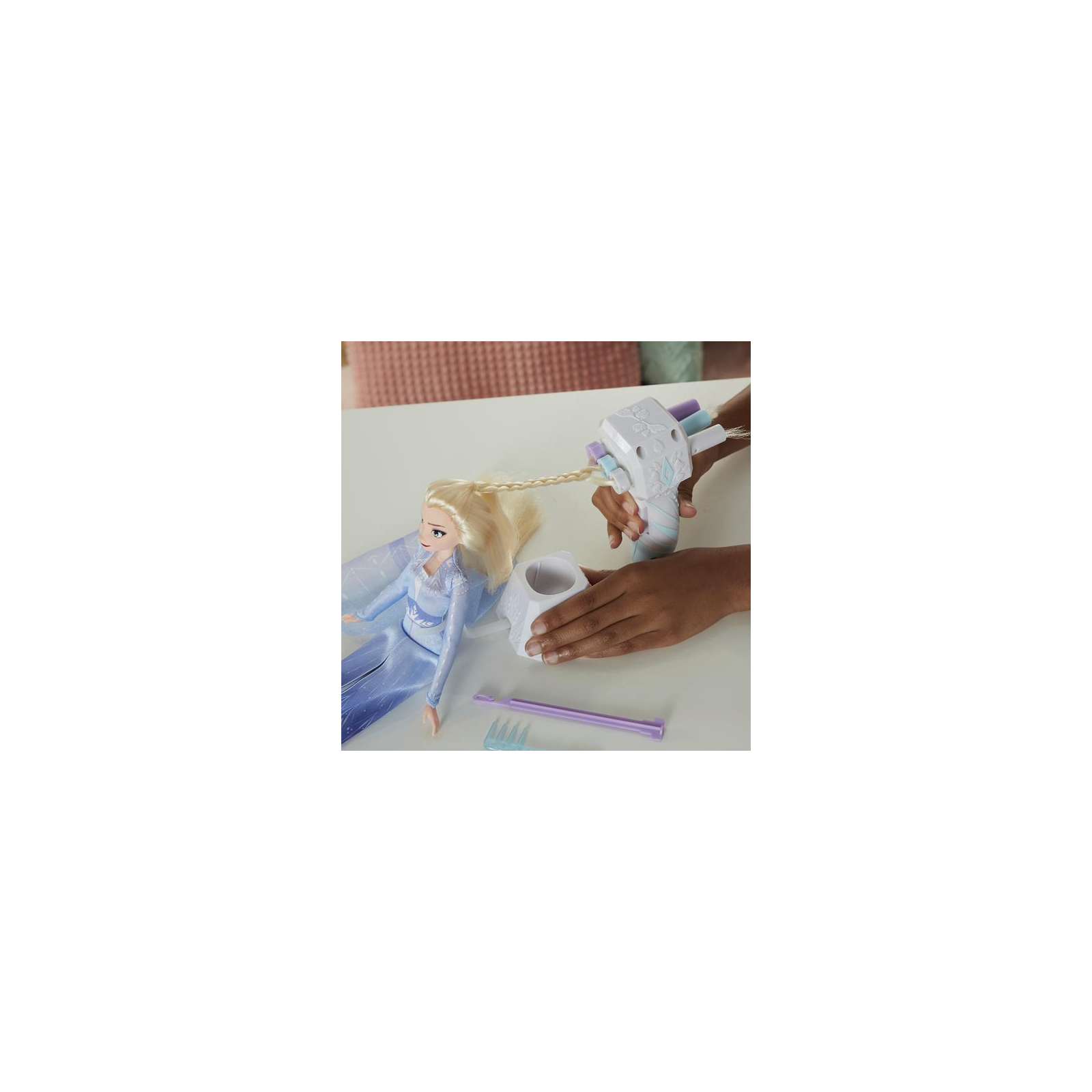 Кукла Hasbro Frozen Холодное сердце 2 Эльза с аксессуарами для волос (E6950_E7002) изображение 9