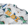 Набор детской одежды A-Yugi с динозаврами (13676-104B-gray) изображение 7