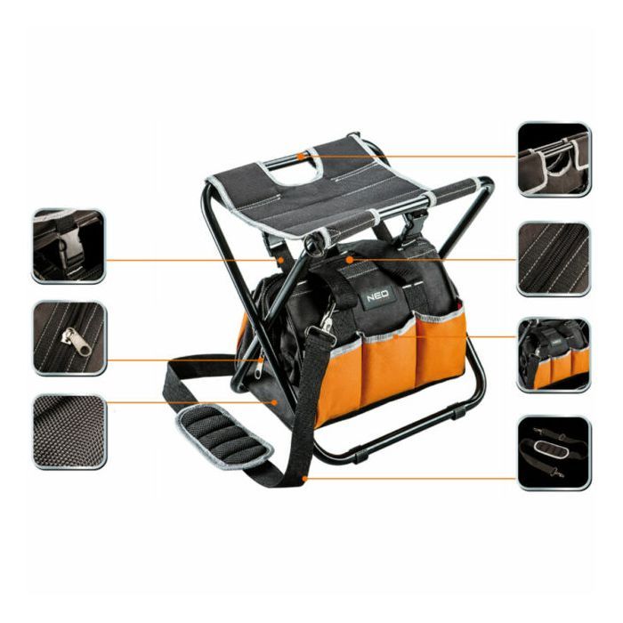 Сумка для інструмента Neo Tools табурет складаний з монтерський сумкою (84-306) зображення 2