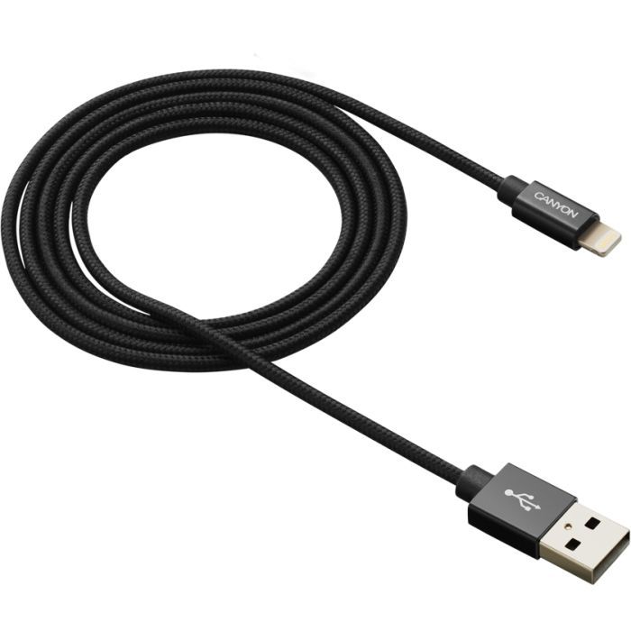 Дата кабель USB 2.0 AM to Lightning 1.0m MFI Pearl White Canyon (CNS-MFIC3PW)