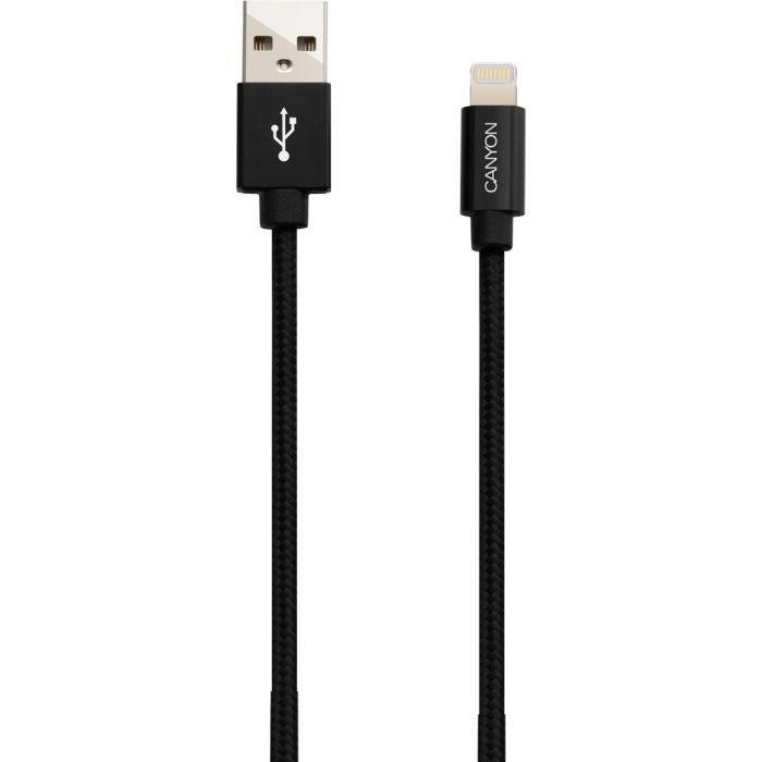 Дата кабель USB 2.0 AM to Lightning 1.0m MFI Pearl White Canyon (CNS-MFIC3PW) изображение 2