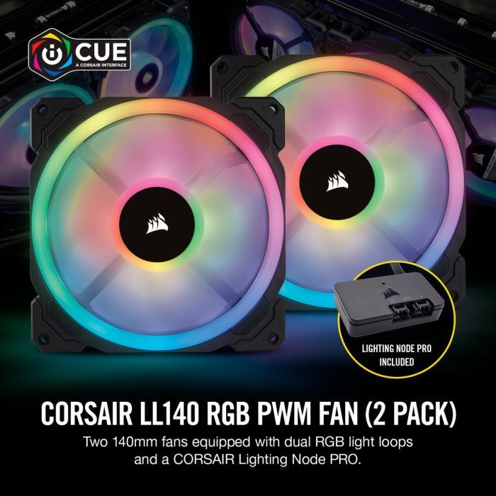 Кулер до корпусу Corsair LL140 RGB Twin Pack (CO-9050074-WW) зображення 3