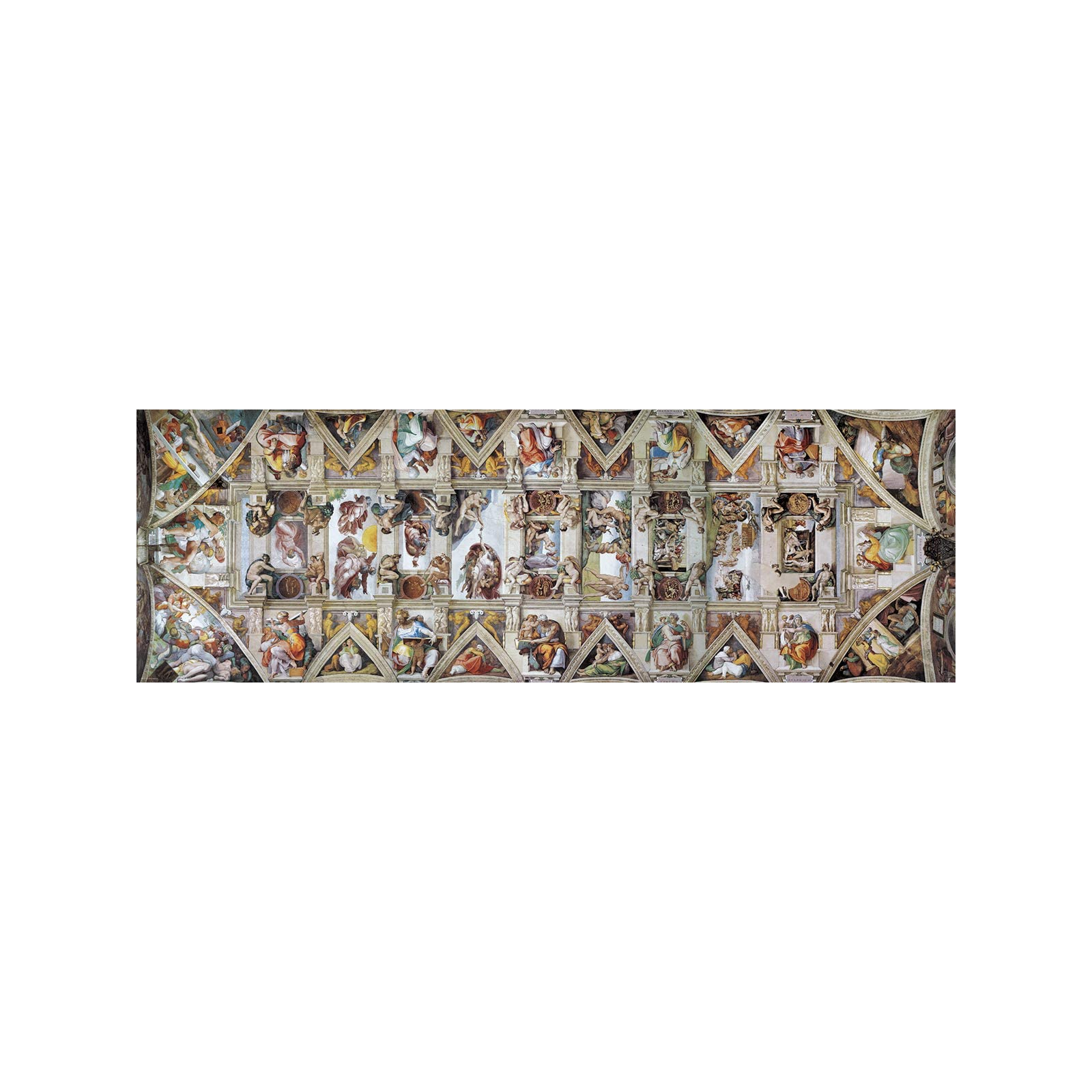 Пазл Eurographics Сикстинская капелла. Микеланджело, 1000 элементов панорамный (6010-0960) изображение 2