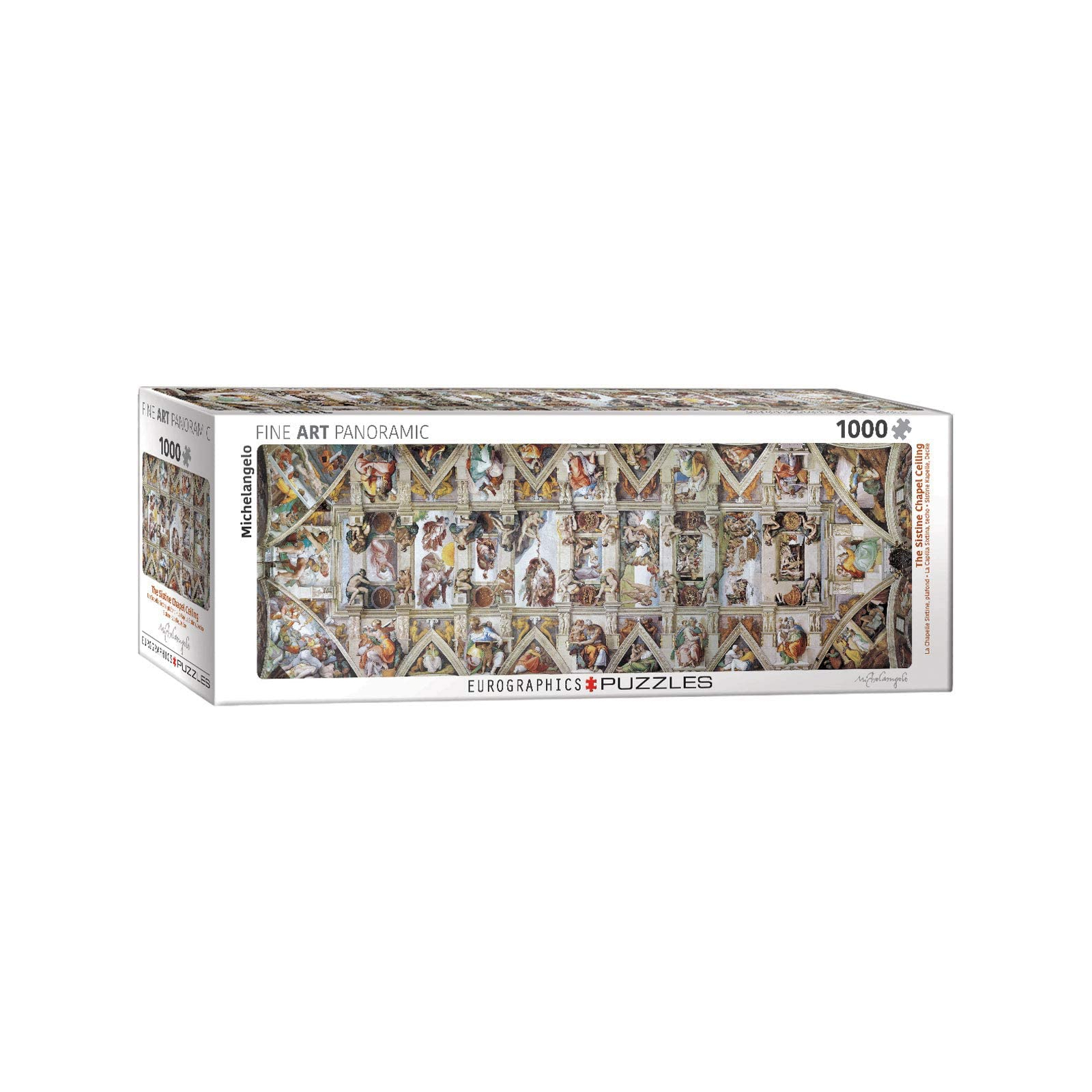Пазл Eurographics Сикстинская капелла. Микеланджело, 1000 элементов панорамный (6010-0960)