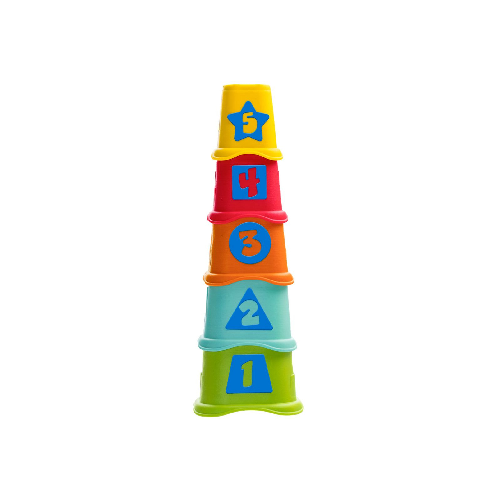 Розвиваюча іграшка Chicco Пірамідка Stacking Cups 2в1 (09373.00)