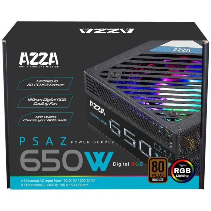 Блок питания Azza 650W (PSAZ 650W ARGB) изображение 3