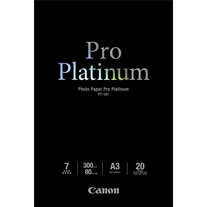 Фотобумага Canon A3+ Pro Platinum Photo Paper PT-101, 20л (2768B017)
