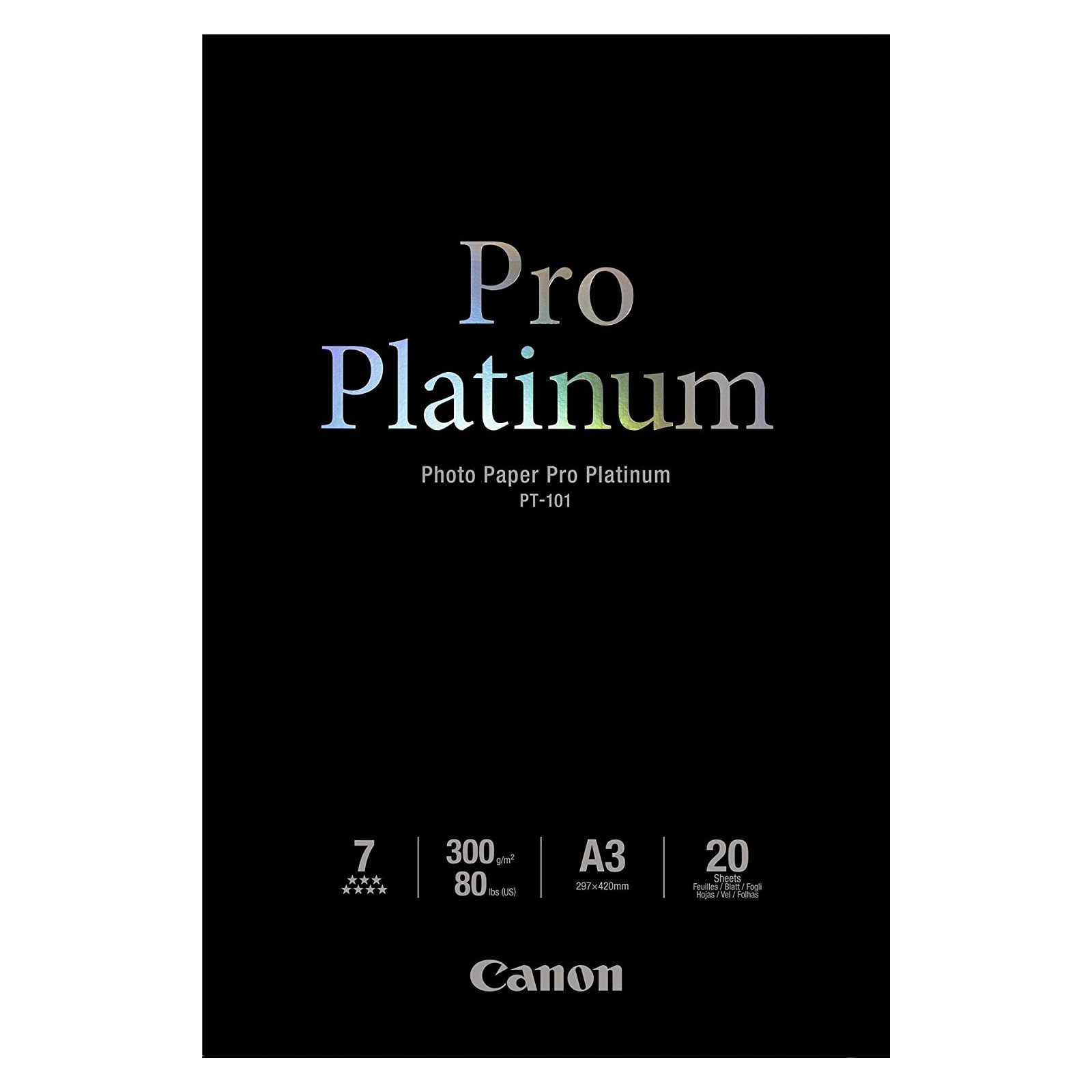 Фотобумага Canon A3+ Pro Platinum Photo Paper PT-101, 20л (2768B017)
