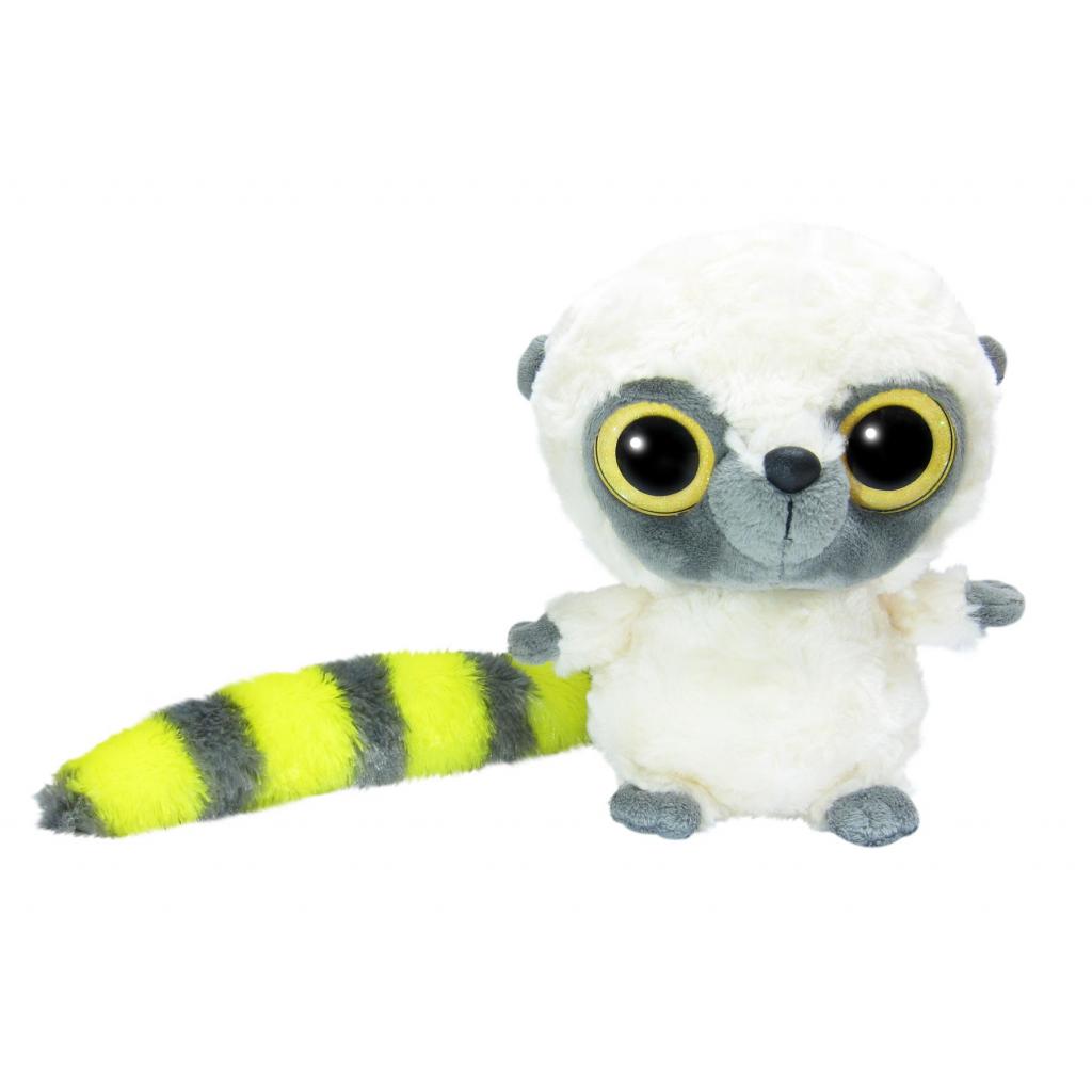 М'яка іграшка Aurora Yoo Нoo Лемур жовтий сяючі очі 23 см (130089D)