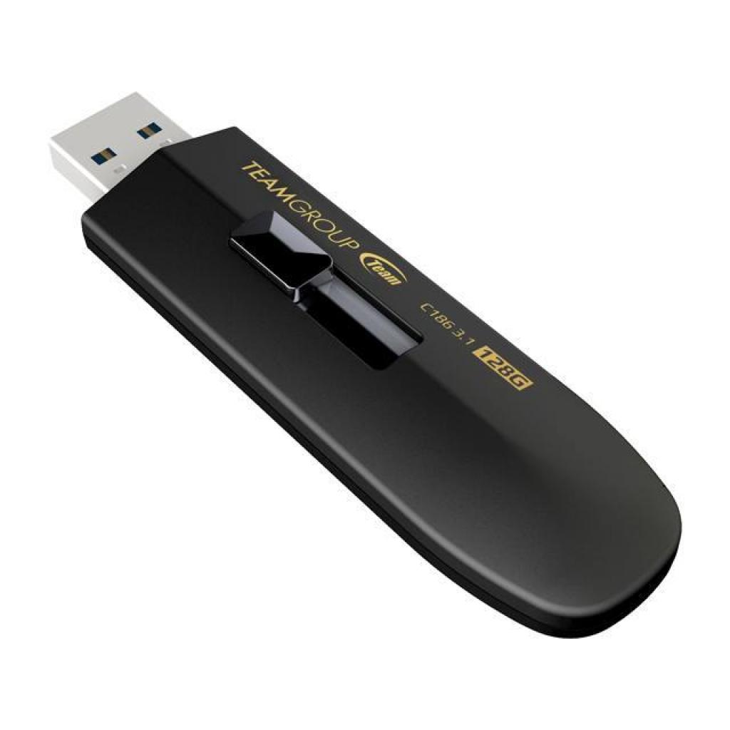 USB флеш накопичувач Team 128GB C186 Black USB 3.0 (TC1863128GB01)