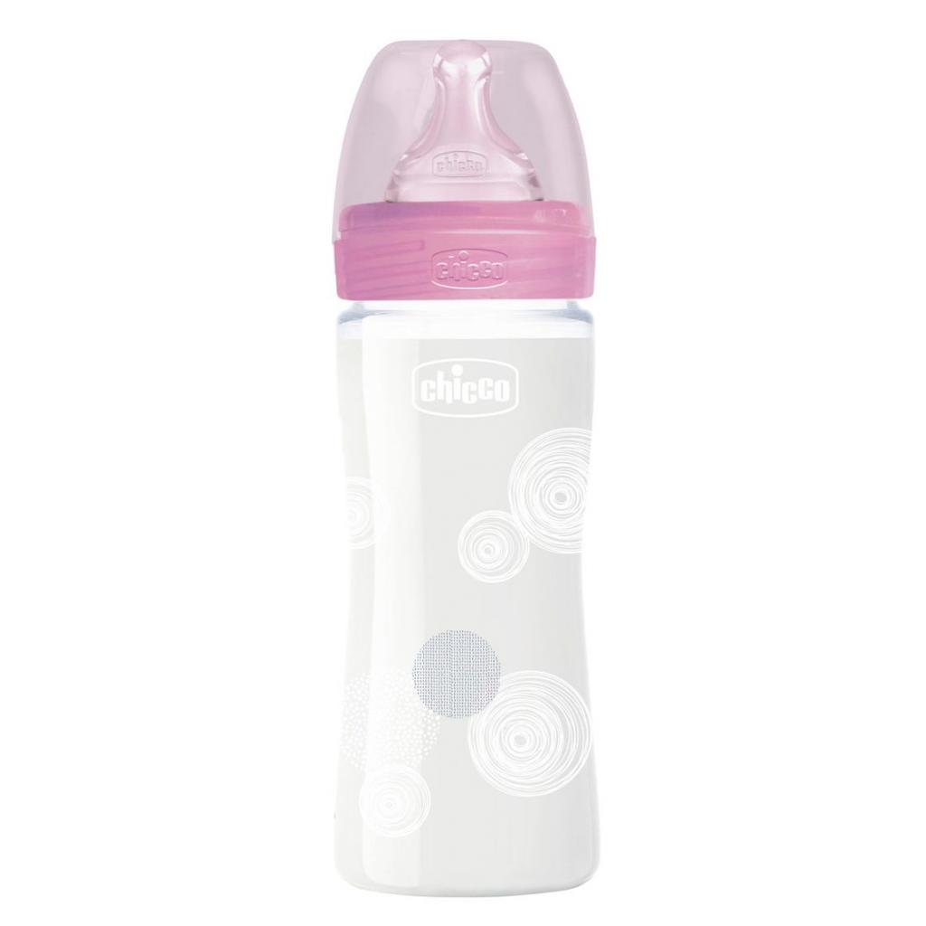 Бутылочка для кормления Chicco пластиковая Well-being Physio Colors с силик. соской 0м+ 240 (28721.10) изображение 3