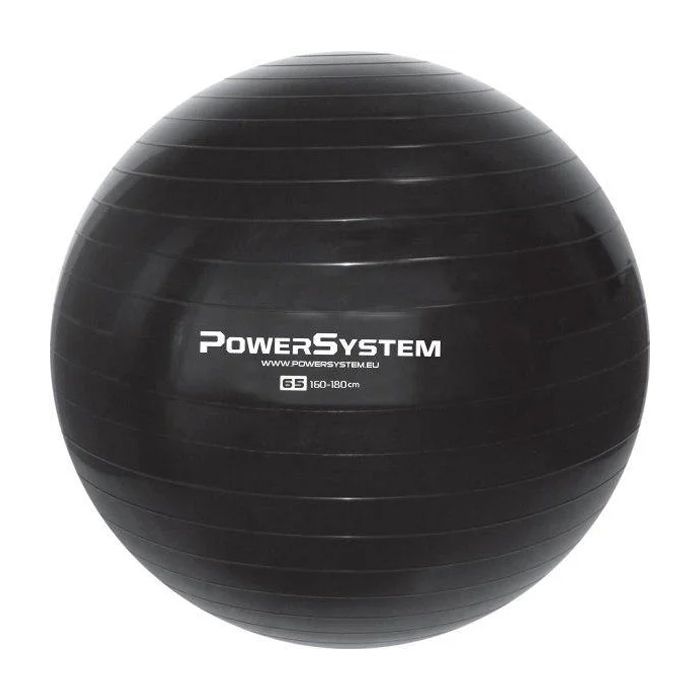 М'яч для фітнесу Power System PS-4012 65cm Black (4012BK-0)