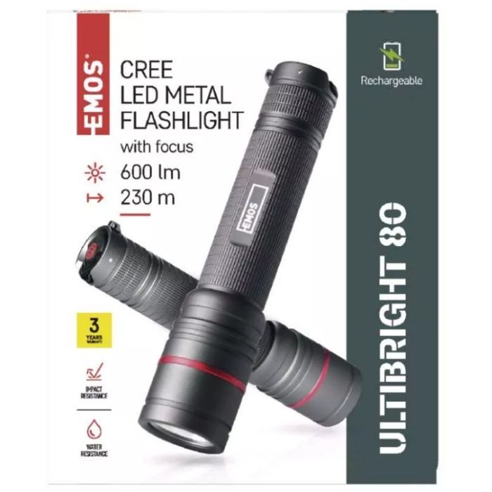 Ліхтар EMOS P3180 600Lm Li-ion Metal (P3180) зображення 11