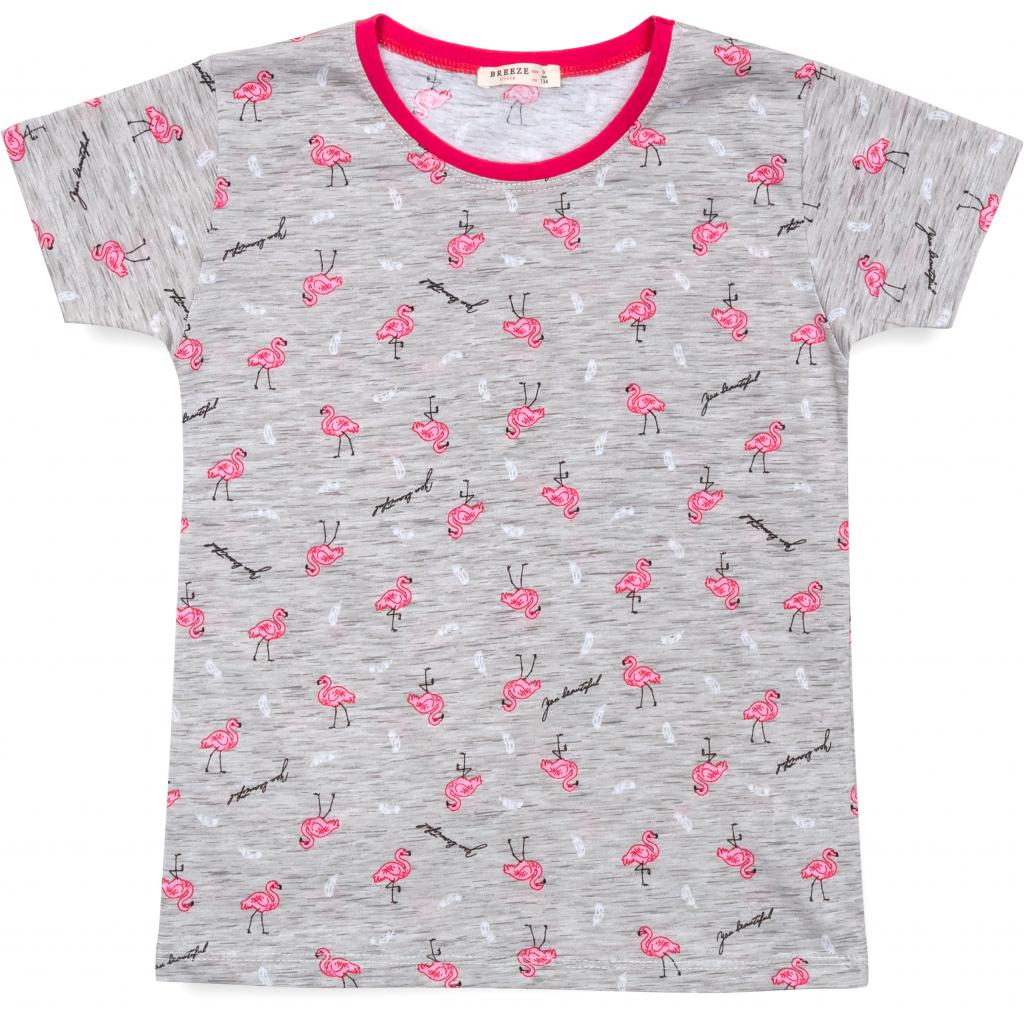 Пижама Breeze с фламинго (15778-140G-gray) изображение 2