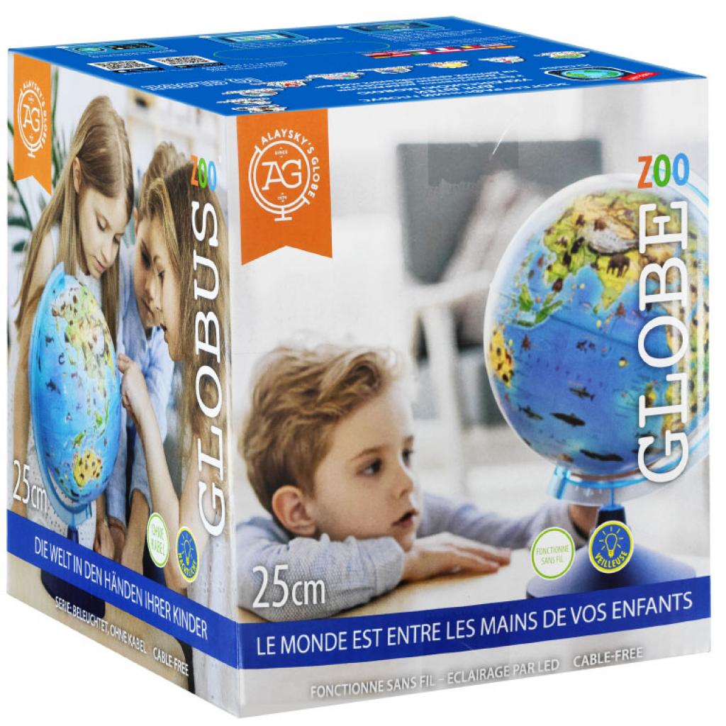 Интерактивная игрушка Alaysky's Globe Глобус зоо-географический с LED подсветкой, Д25см (рус ) (AG-2534) изображение 2