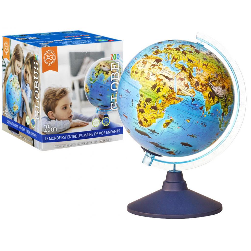 Интерактивная игрушка Alaysky's Globe Глобус зоо-географический с LED подсветкой, Д25см (рус ) (AG-2534) изображение 3