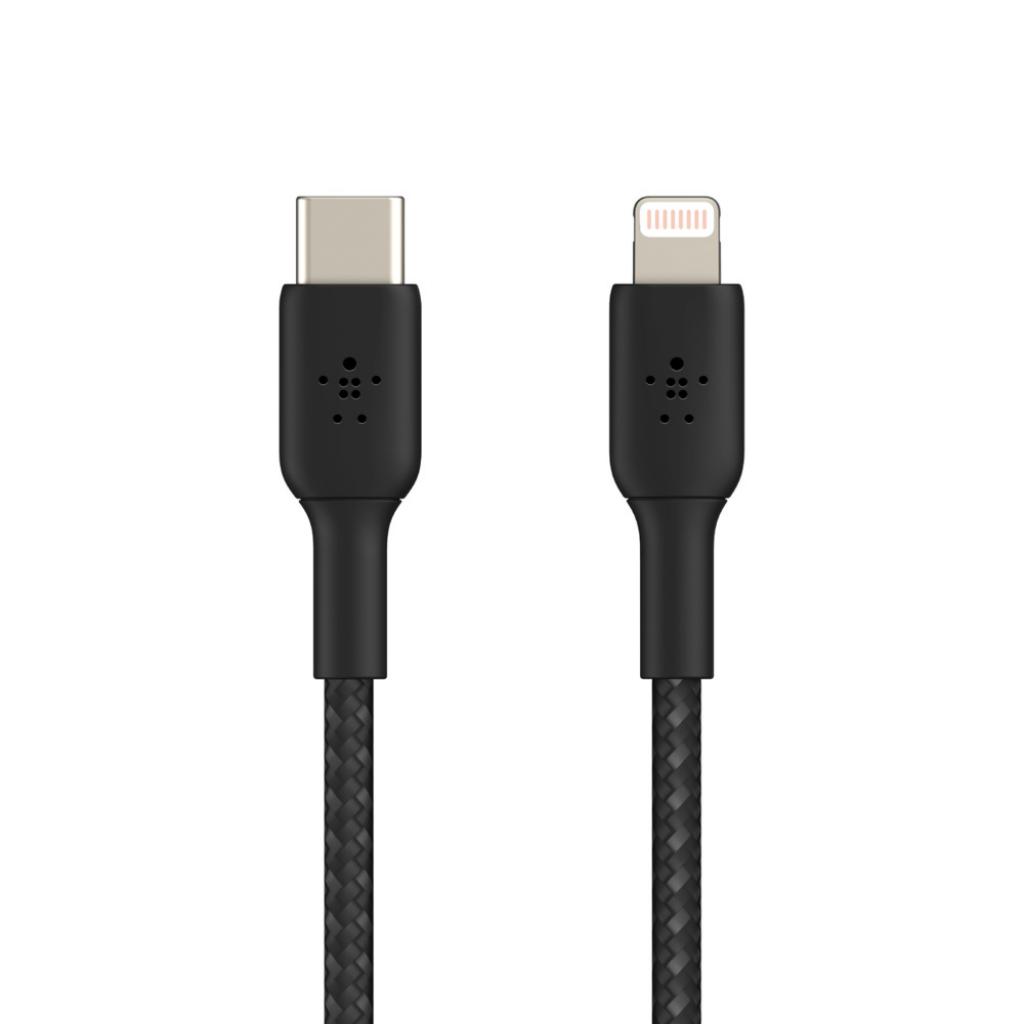 Дата кабель USB-C to Lightning 2.0m Belkin (CAA004BT2MBK) зображення 4