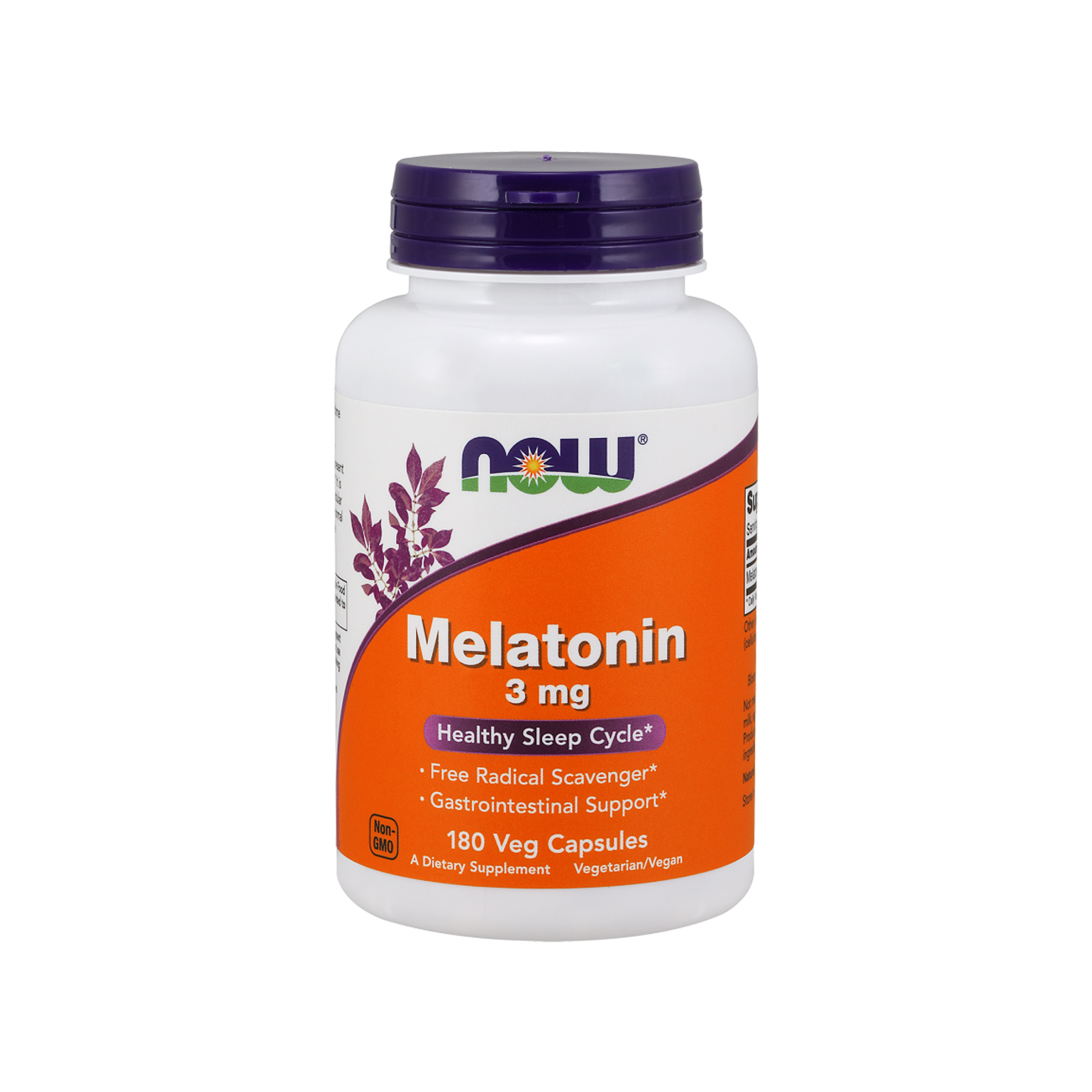 Амінокислота Now Foods Мелатонін 3 мг, 180 гелевих капсул (NOW-03257)
