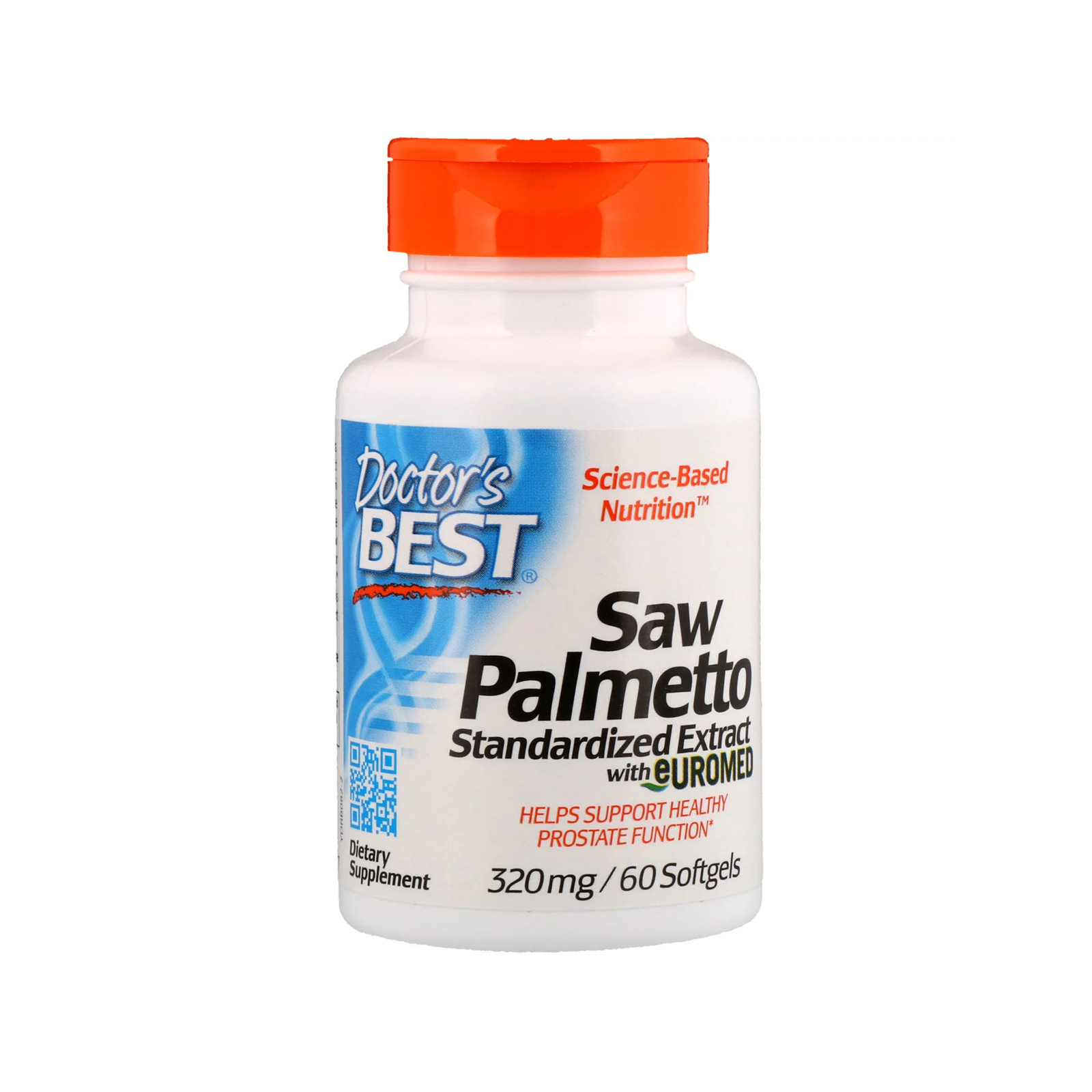 Травы Doctor's Best Со Пальметто, Экстракт, Saw Palmetto,  320 мг, 60 капсул (DRB-00082)