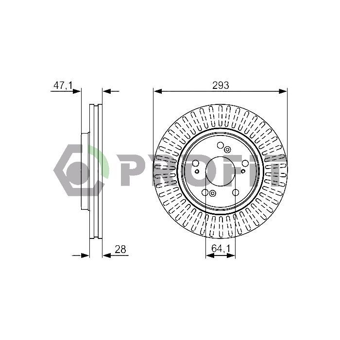 Тормозной диск Profit 5010-1820