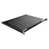 Полка 19" 1U глуб. 500-600мм, регулируемая RAL 9005 Mirsan (MR.SBR60.01_YK)