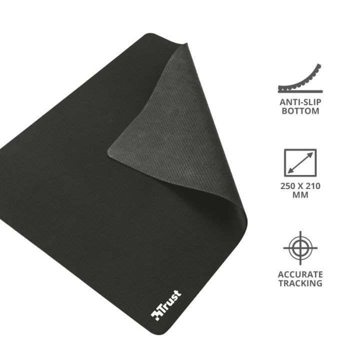 Коврик для мышки Trust Mouse Pad M Black (24193) изображение 4