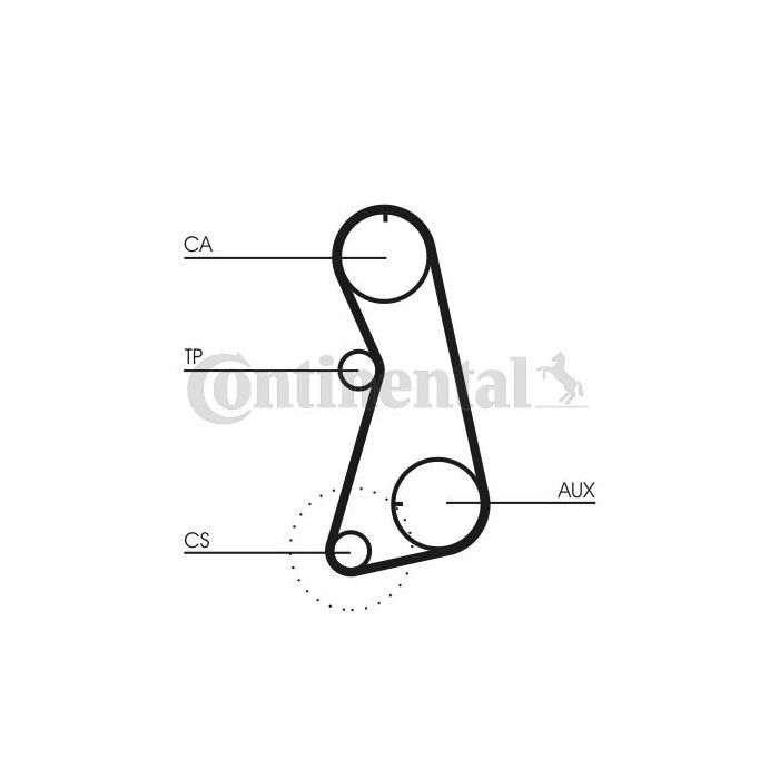 Ремінь ГРМ CONTITECH CT630 зображення 2