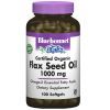Травы Bluebonnet Nutrition Органическое Льняное Масло 1000мг, 100 желатиновых капсу (BLB0922)