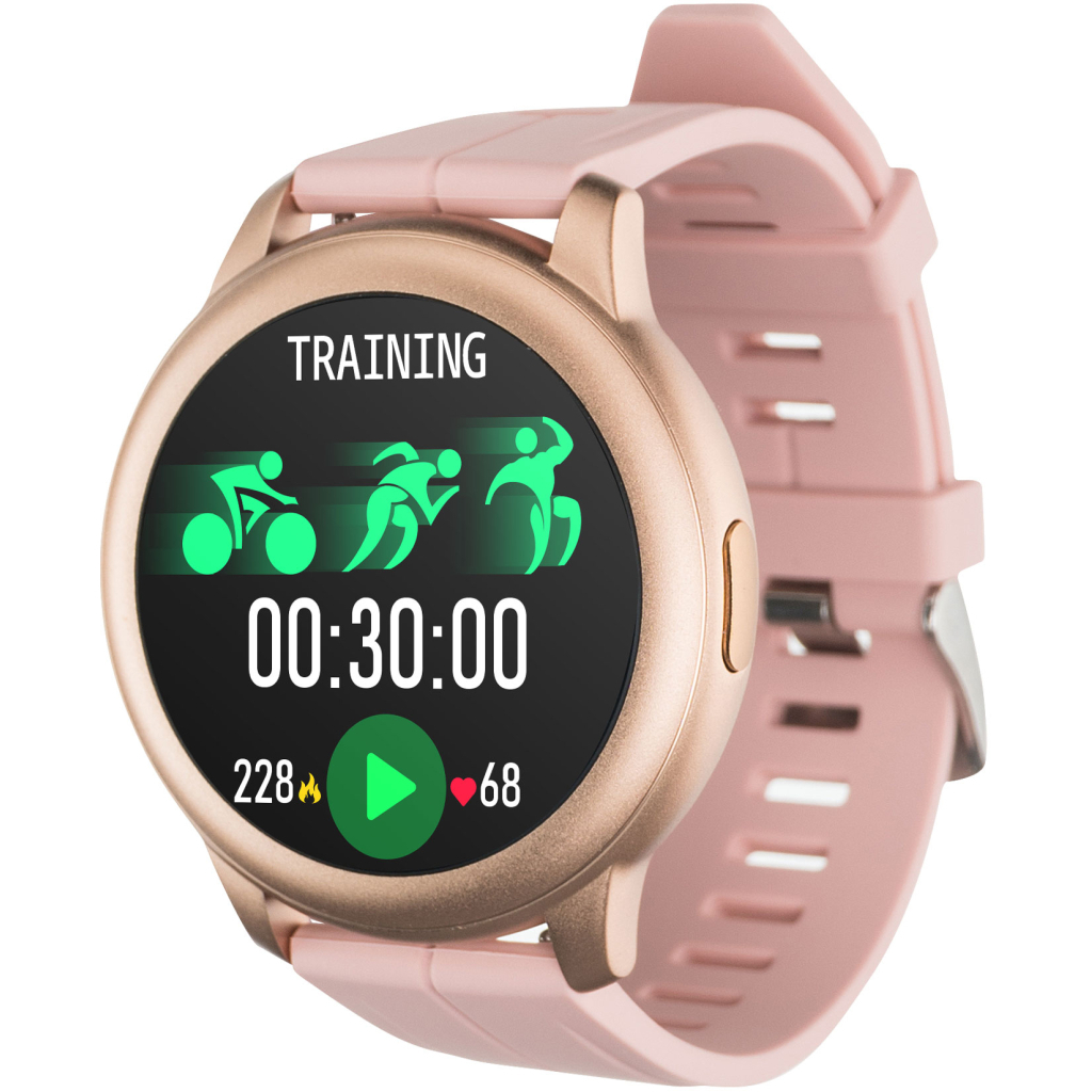 Смарт-годинник Globex Smart Watch Aero Gold-Pink зображення 2