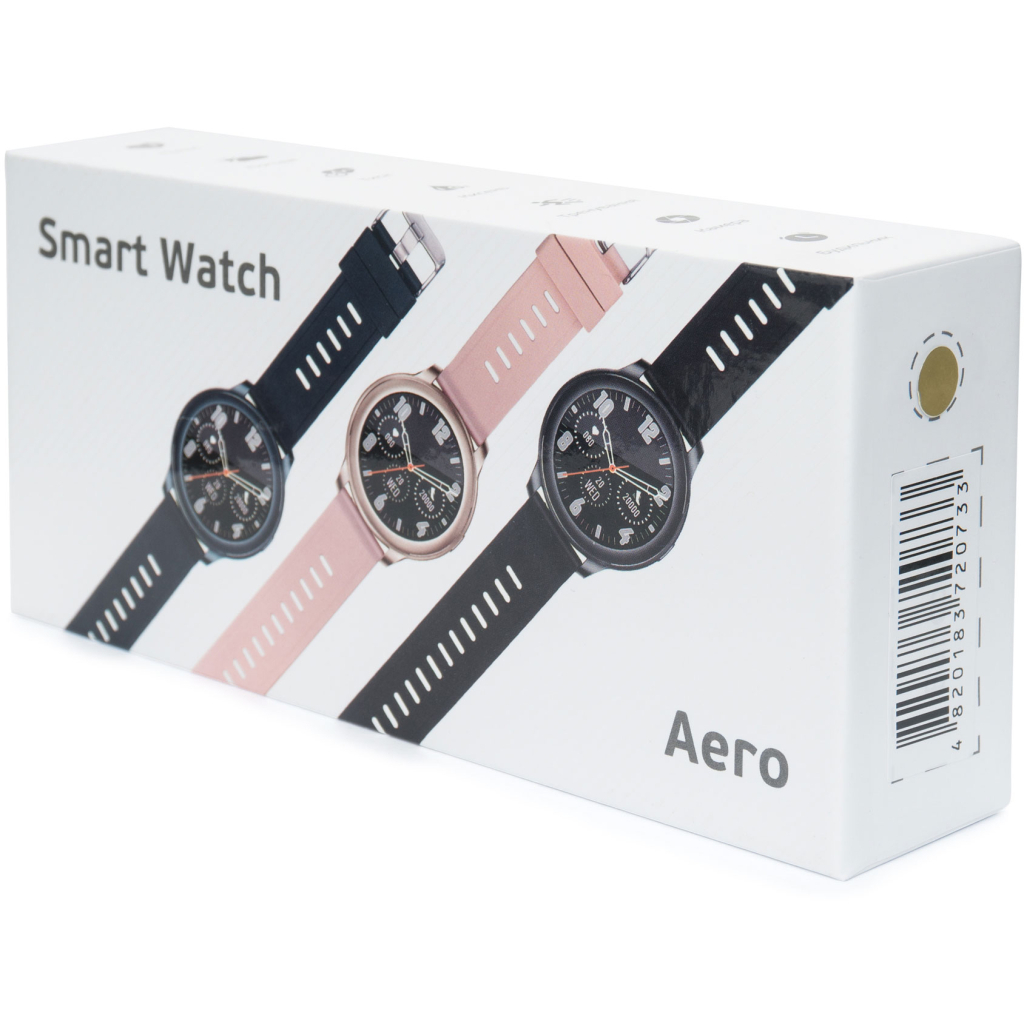 Смарт-годинник Globex Smart Watch Aero Gold-Pink зображення 4