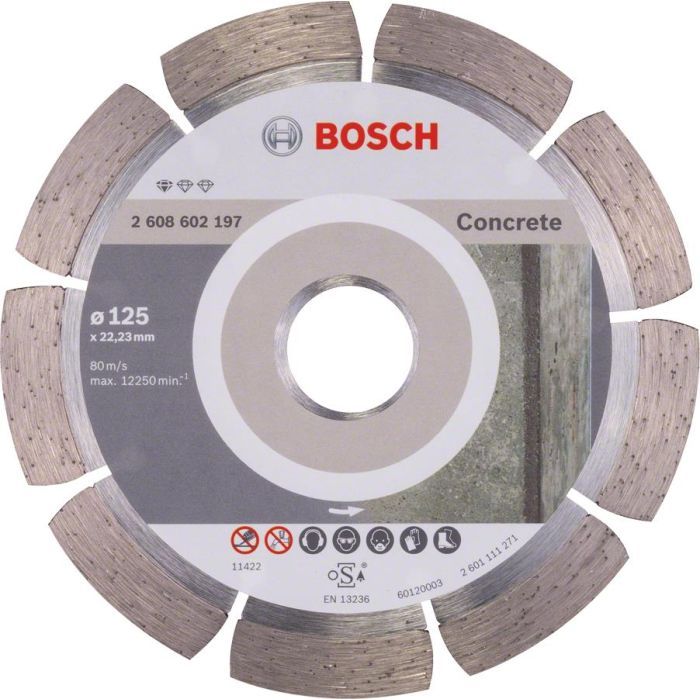 Диск пильный Bosch Standard for Concrete 125-22.23, по бетону (2.608.602.197)