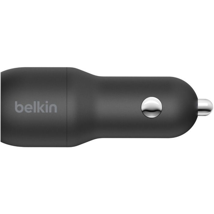 Зарядное устройство Belkin Car Charger (24W) Dual USB-A, USB-A - USB-C, 1m, black (CCE001BT1MBK) изображение 3